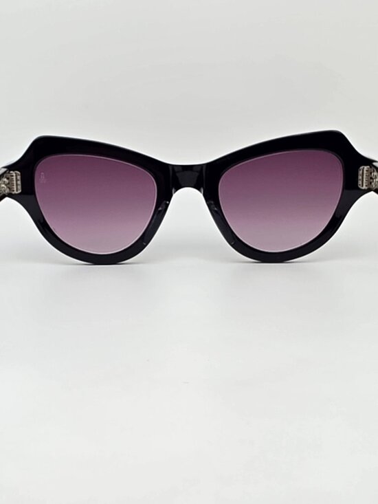 Jacques Marie Mage Viola Navy Frame Sky Wine Gradient Lens Cat Eye Sunglasses main image 15